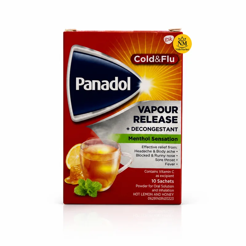 ساشه پانادول Cold & Flu Vapour Release بسته 10 عددی