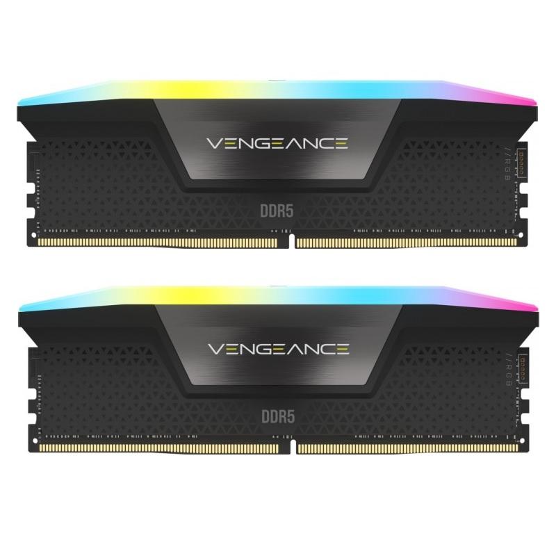 رم دسکتاپ DDR5 دو کاناله 5200 مگاهرتز کورسیر مدل VENGEANCE RGB ظرفیت 64 گیگابایت CL40