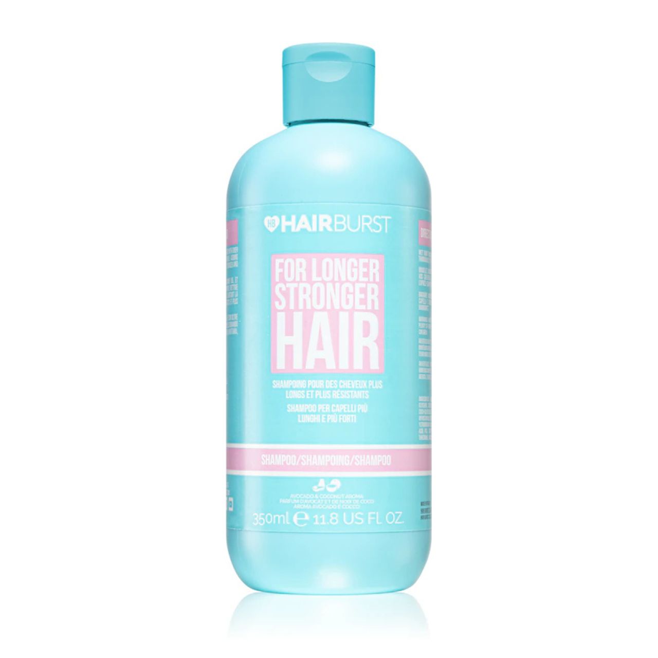 شامپو آواکادو و کوکونات هیربرست HAIRBURST آبی حجم 350 میل | ضد ریزش و تقویت مو