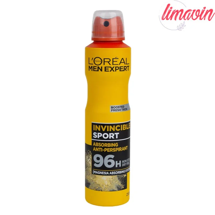 اسپری ضدتعریق مردانه لورآل مدل Invincible Sport حجم 250 میلی‌لیتر