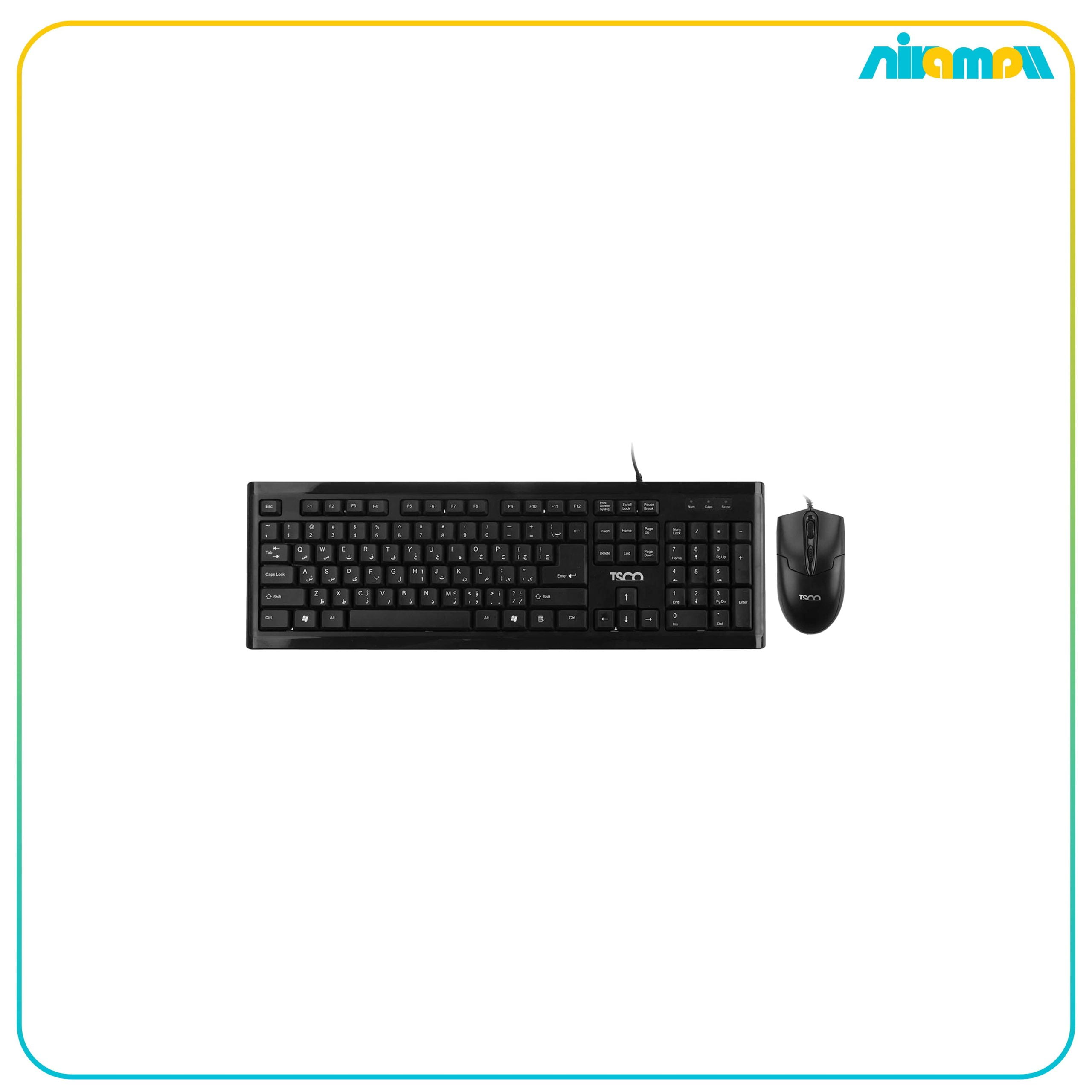 کیبورد و ماوس تسکو مدل TKM 8050 با حروف فارسی