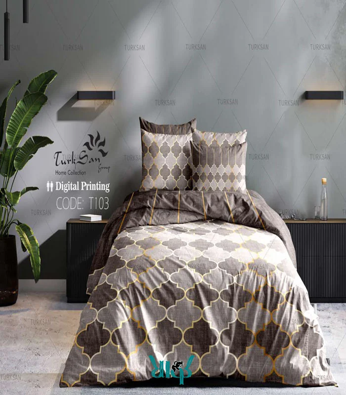 روتختی قهوه ای طرح شبدر کد T103