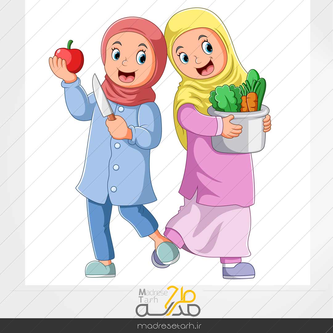 کاراکتر آشپزی دانش اموز دختر