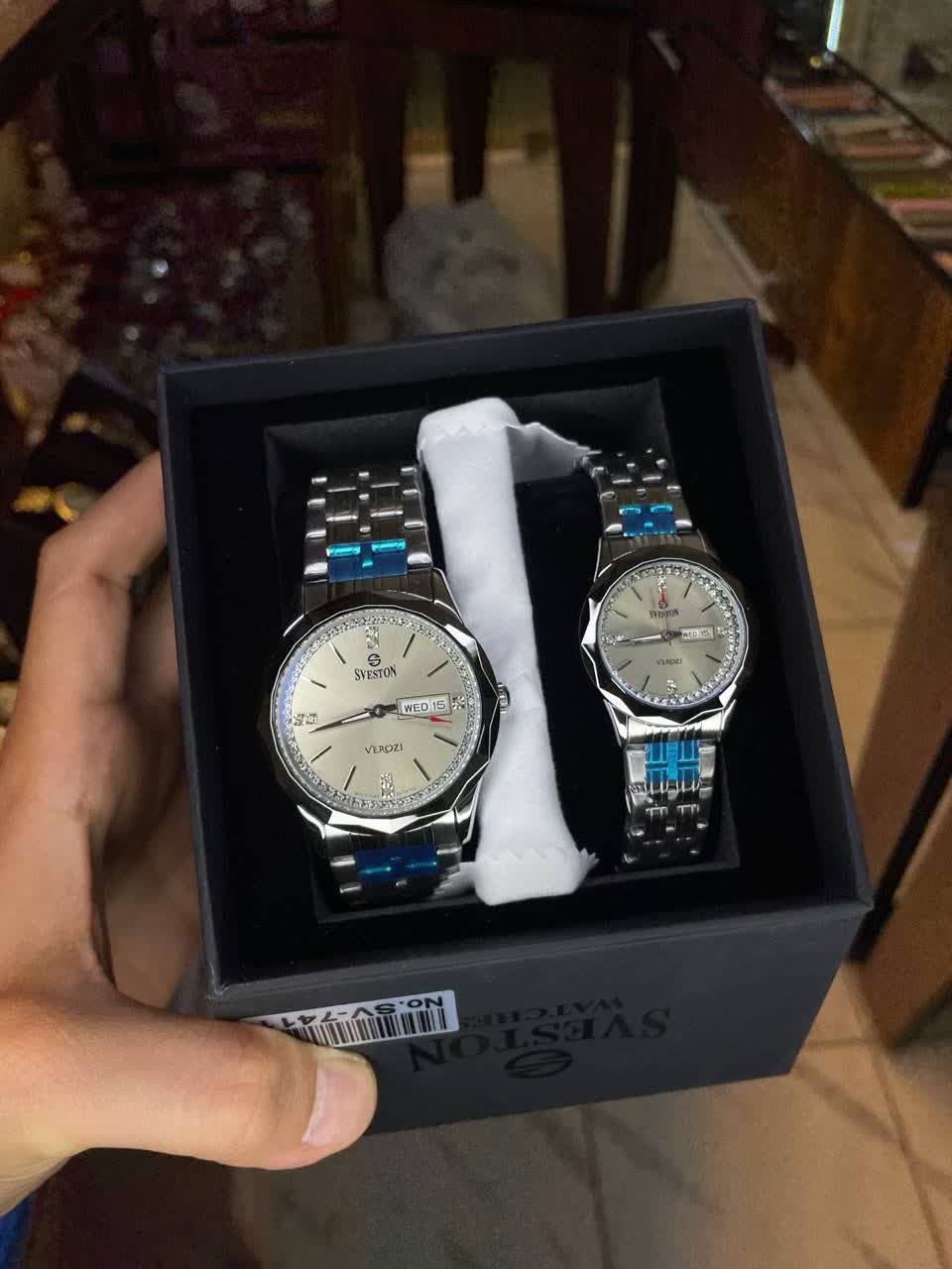 ساعت سوستون موتور ژاپنی ست زنانه مردانه SVESTON sv7411