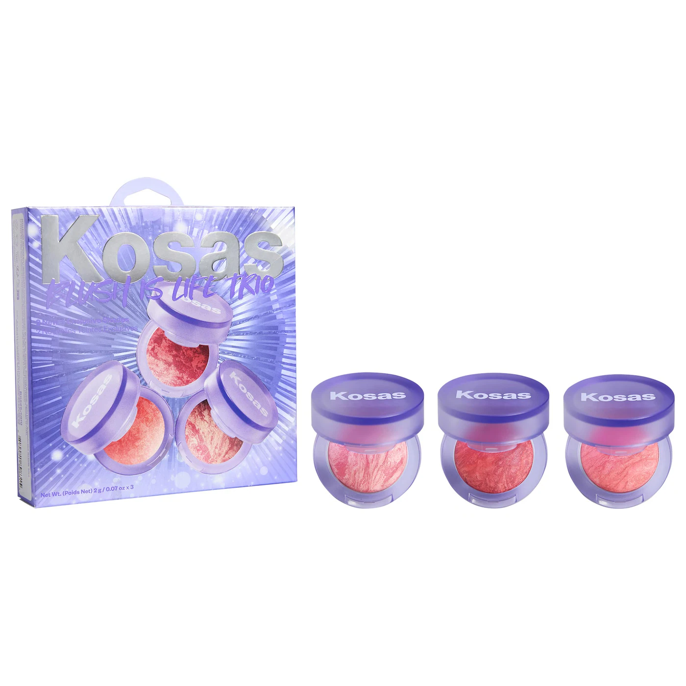 پک سه تایی رژگونه کوزس | Kosas Mini Blush is Life