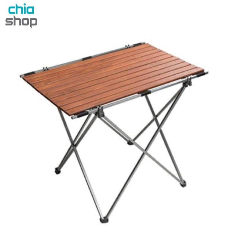 میز کمپینگ ۲ نفره صفحه چوبی
