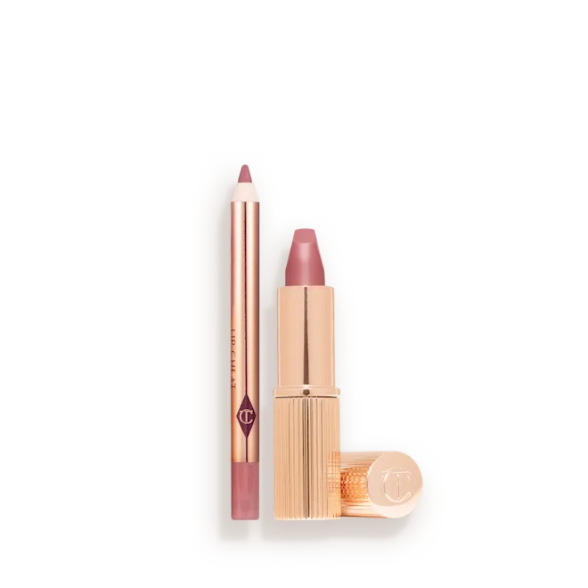 ست رژ لب و خط لب پیلوتاک شارلوت تیلبری | Charlotte Tilbury Mini Pillow Talk Lip Kit