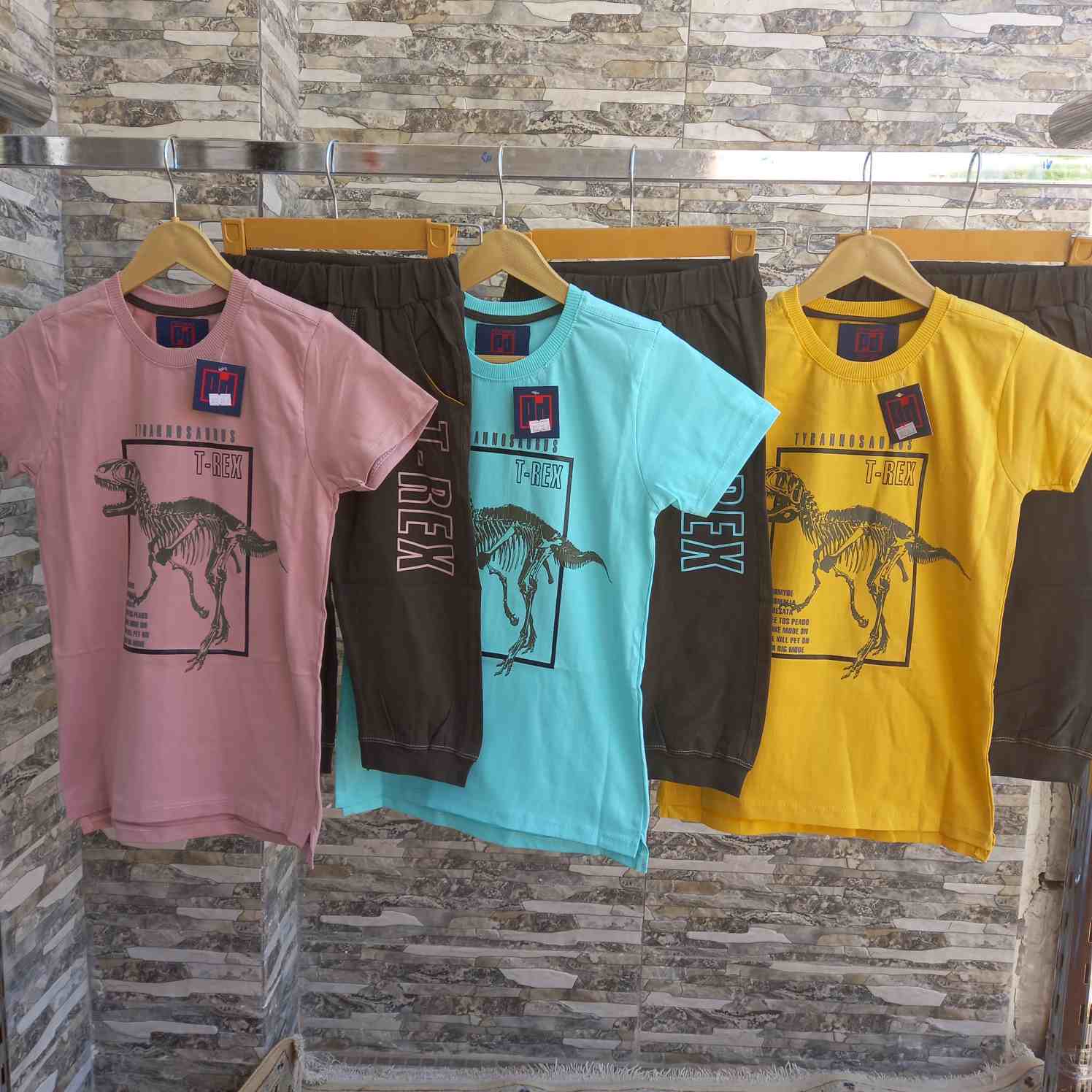 تیشرت شلوارک پسرانه T-REX سایز 50-55 کد 2005018