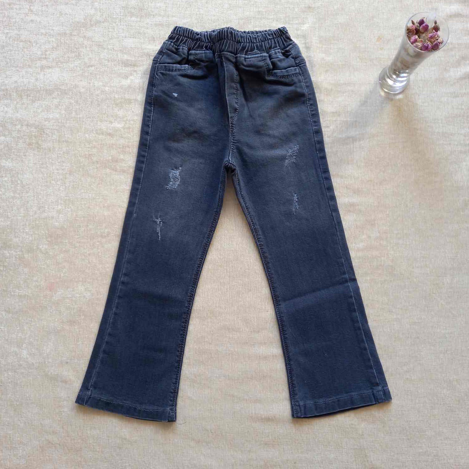 شلوار دخترانه بوت کات جین سایز 65تا100 کد1006058