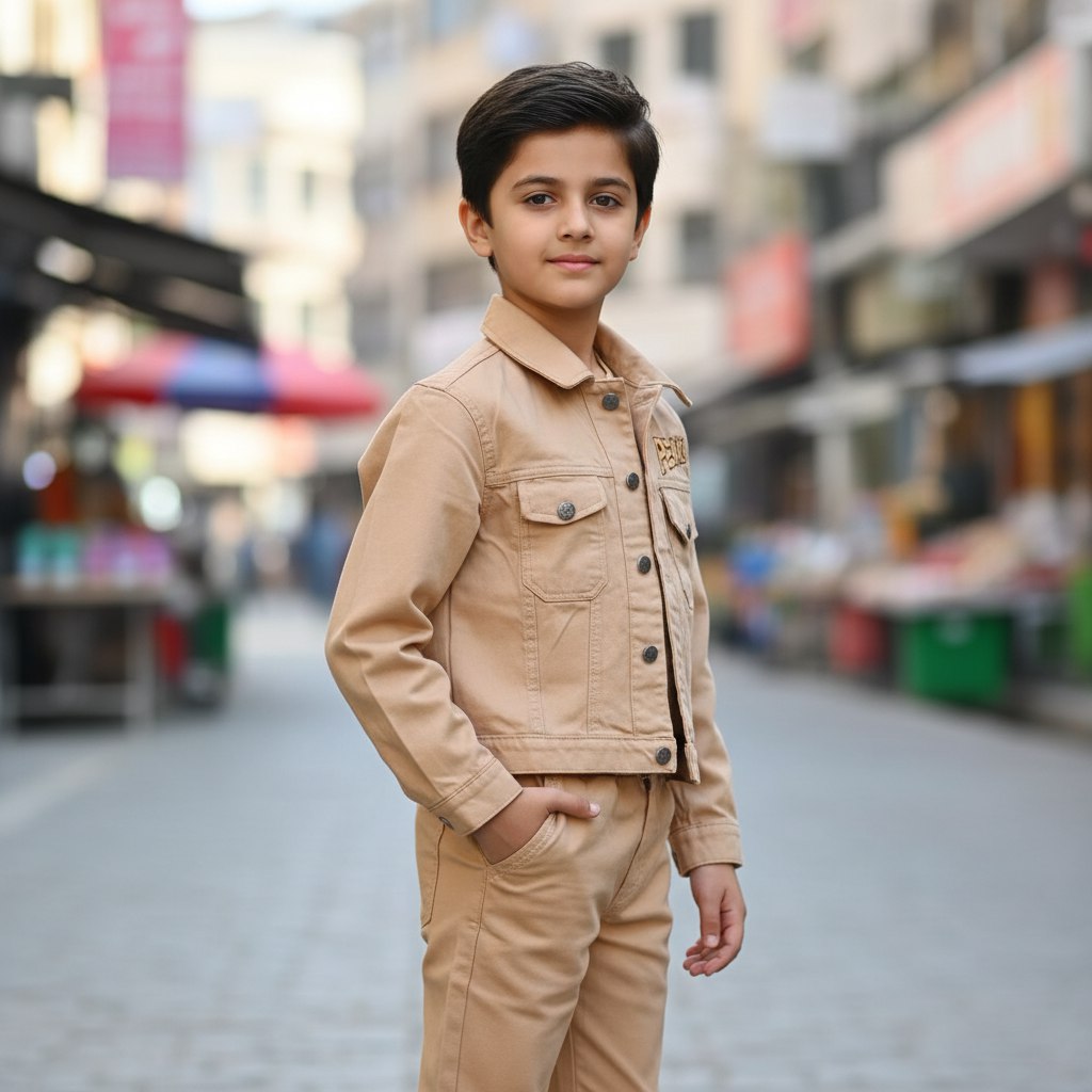 کت شلوار پسرانه کتان اسپرت سایز 50تا65 کد 2001008