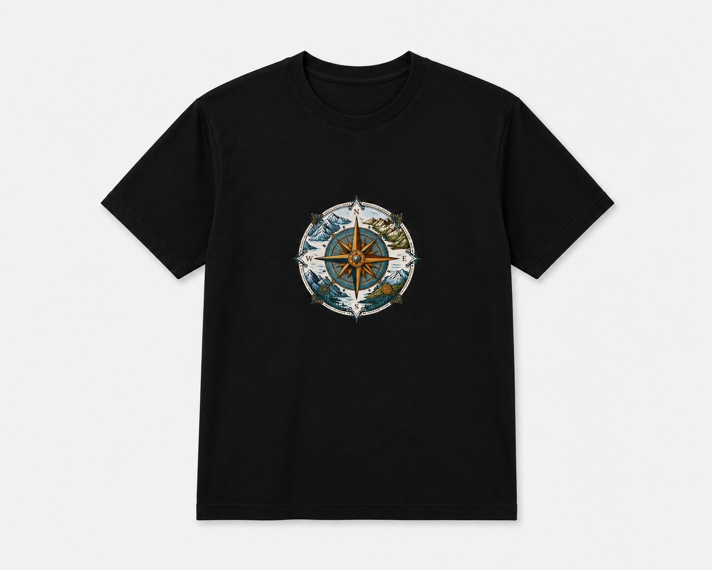 تیشرت طبیعتگردی طرح compass