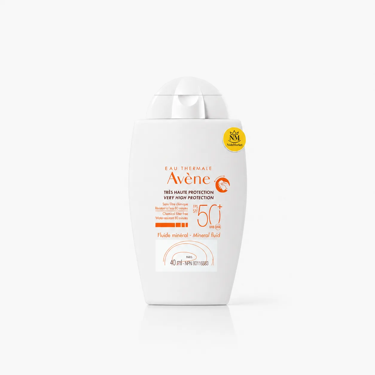 فلوئید ضدآفتاب مینرال اون SPF 50+ پوست حساس – 40 میلیلیتر