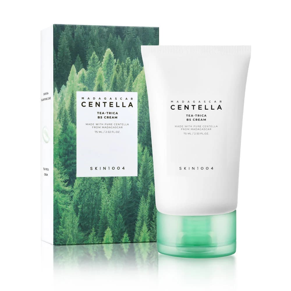 کرم ضد جوش و مرطوب کننده  چای سبز سنتلا ماداگاسکار اسکین1004 Skin1004 Madagascar Centella Tea-Trica B5 Cream
