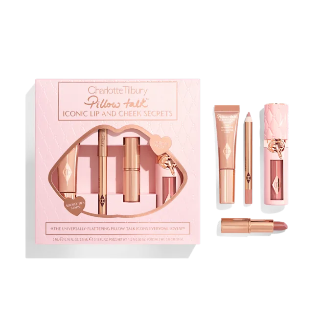 ست رژ لب و رژ گونه پیلوتاک شارلوت تیلبری | PILLOW TALK ICONIC LIP AND CHEEK SECRETS
