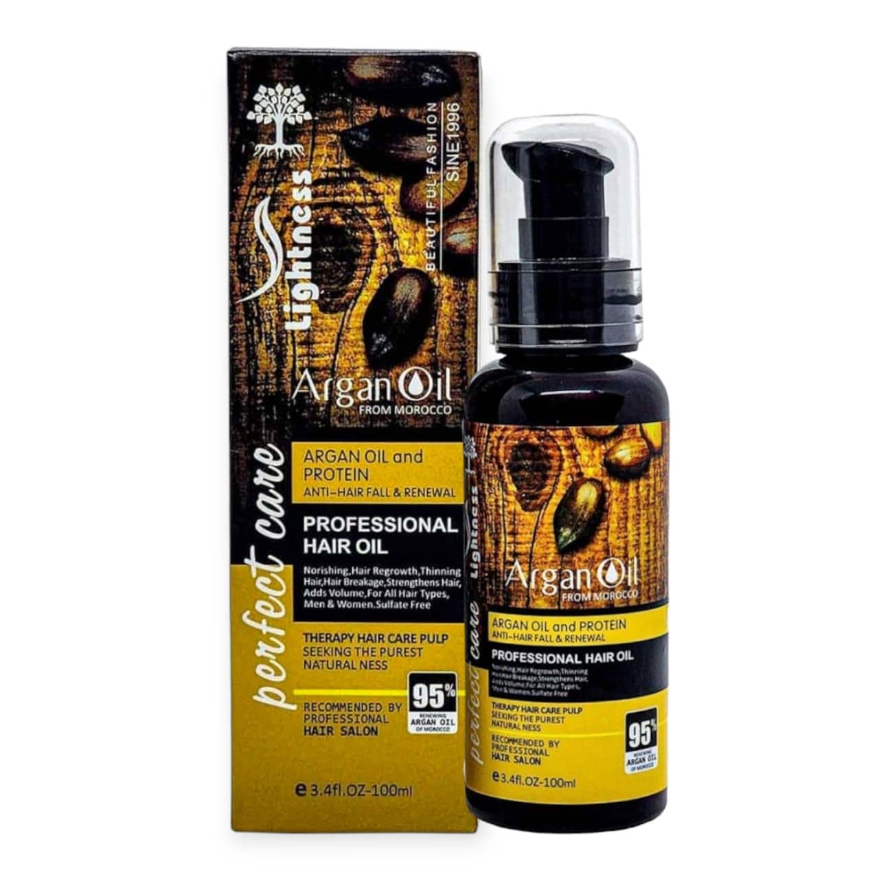 روغن مو آرگان لایتنس 100 میل | Lightness Argan Hair Oil تقویت کننده و نرم کننده مو