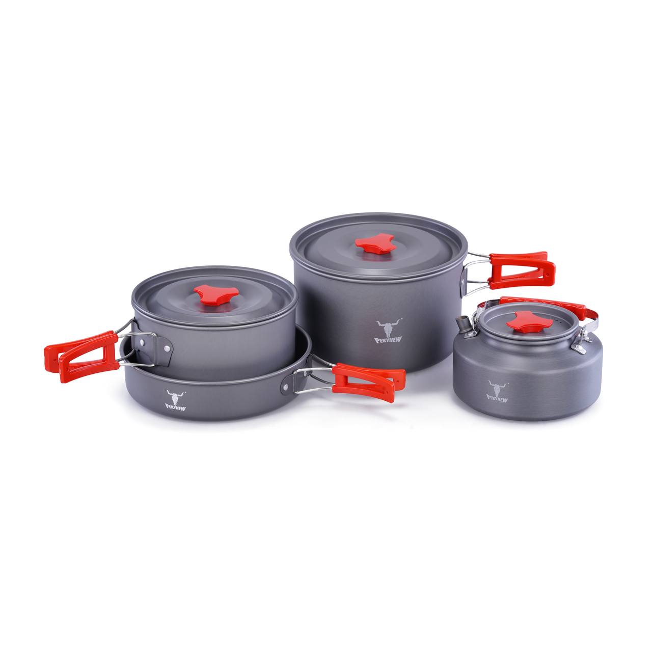 ست ظروف کمپینگ 4 نفره کله گاوی مدل PEKYNEW COOKING SET SPICE 4