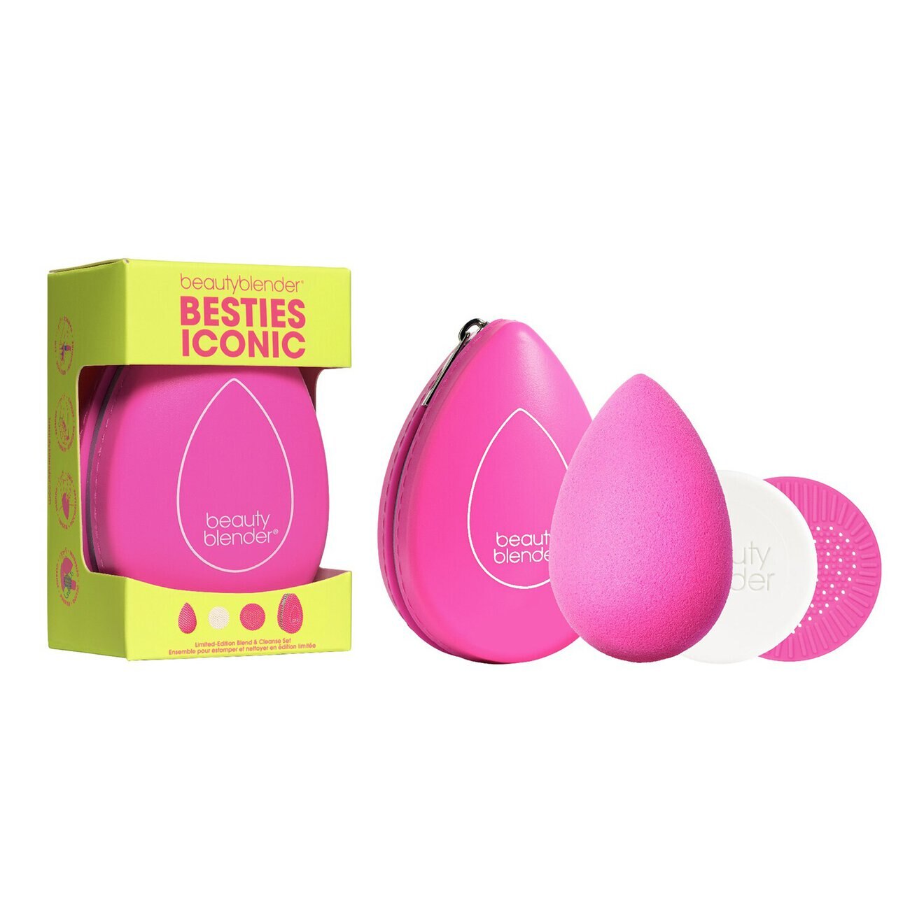 پک اسفنج آرایشی بستیز آیکونیک بیوتی بلندر | Beautyblender Besties Iconic Limited Edition 4-Piece Starter Set