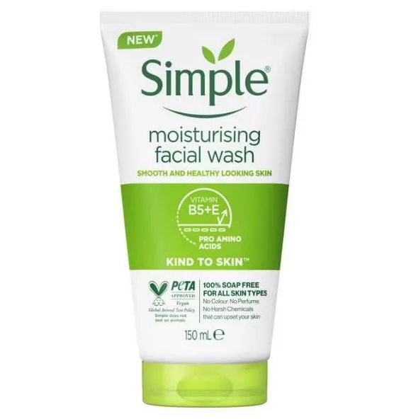 فیس واش سیمپل مدل  Moisturising  (اورجینال)