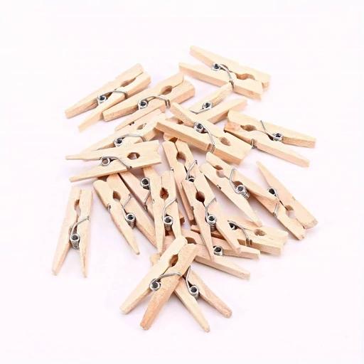 گیره چوبی عمده 3/5 سانتی (35 میل رنگ چوب)