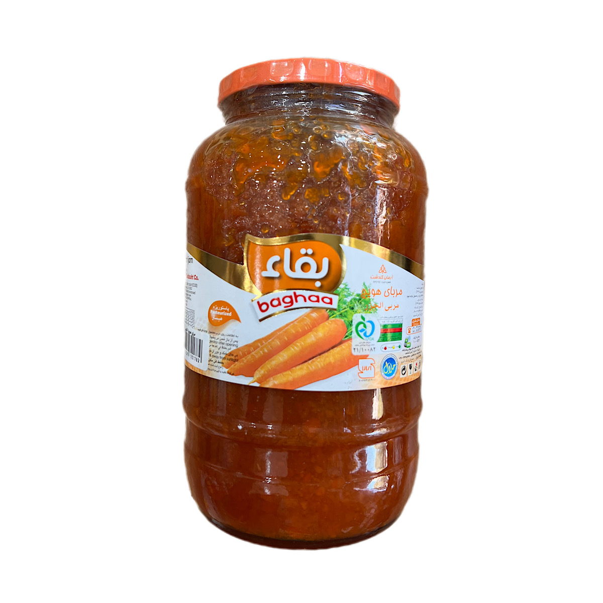 مربای شیشه ای 2000گرمی هویج بقاء (کپی)