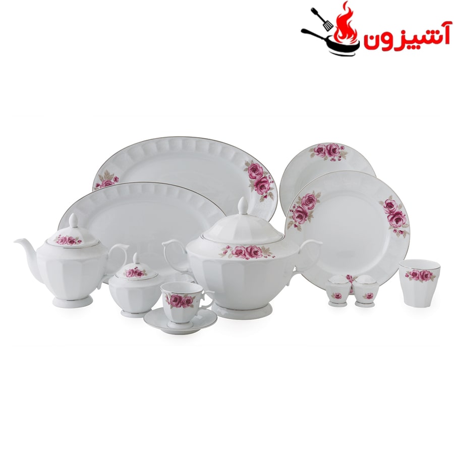 سرویس 103 پارچه 12 نفره طرح رز گاردن