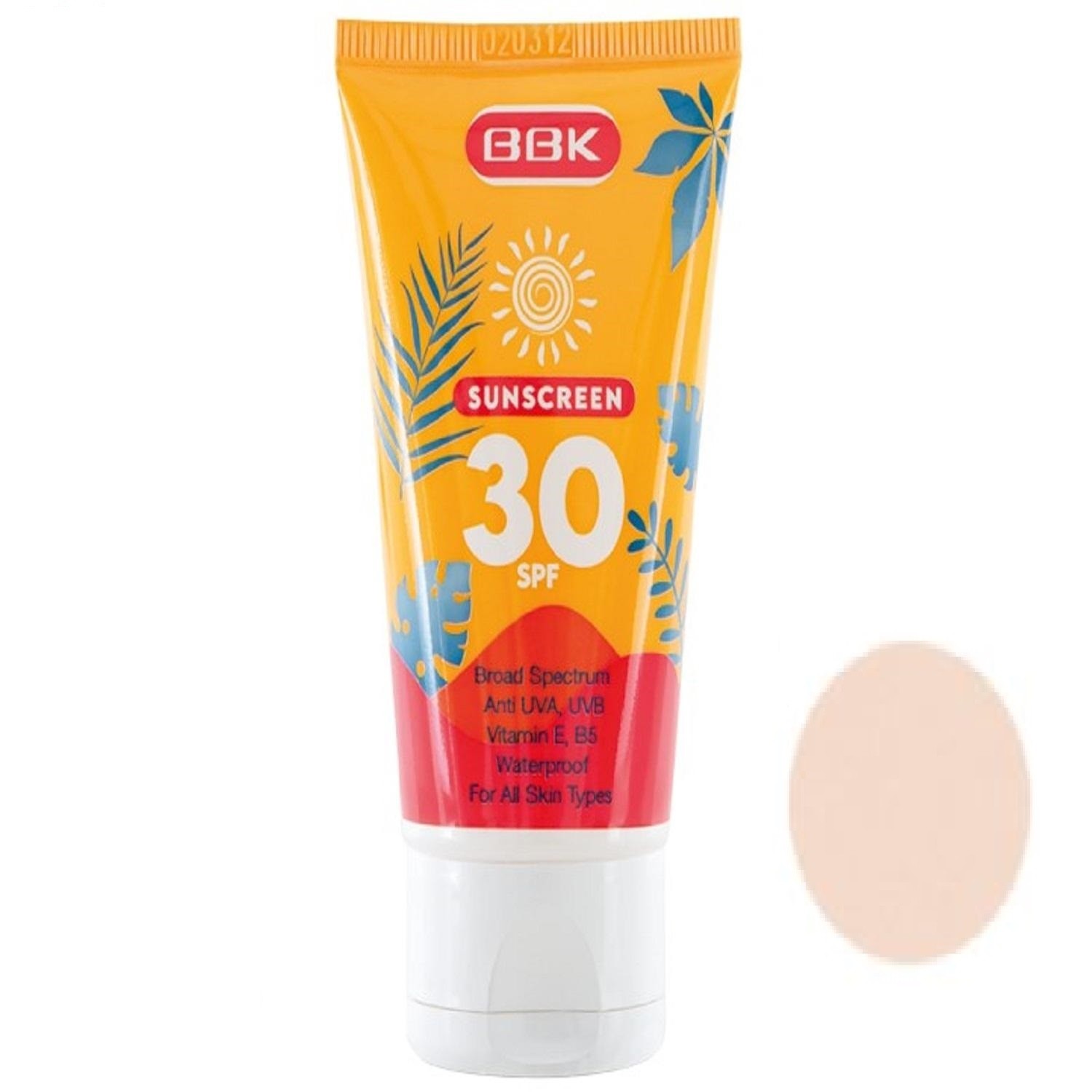 کرم ضد آفتاب ببک رنگی SPF 30 حجم ۵۰ میلی لیتر