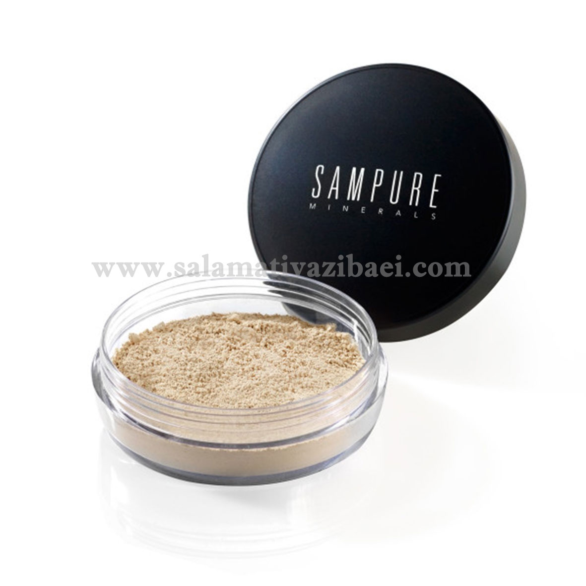 کرم پودر ارگانیک مینرال چند کاره پودری سمپیور انگلستان مدل پرسلین-SAMPURE شماره 125