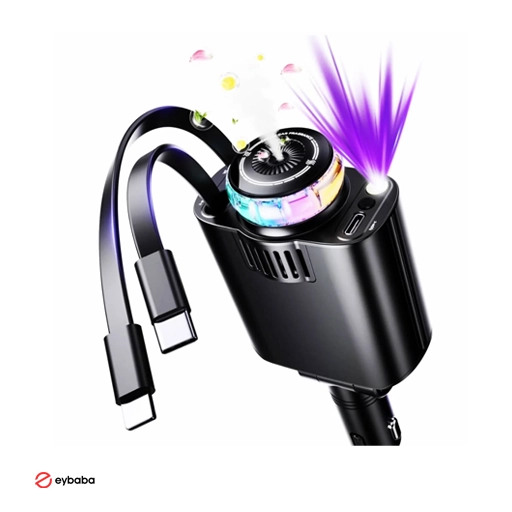 شارژرفندکی ماشین چندکاره  STARLIGHT CAR CHARGER