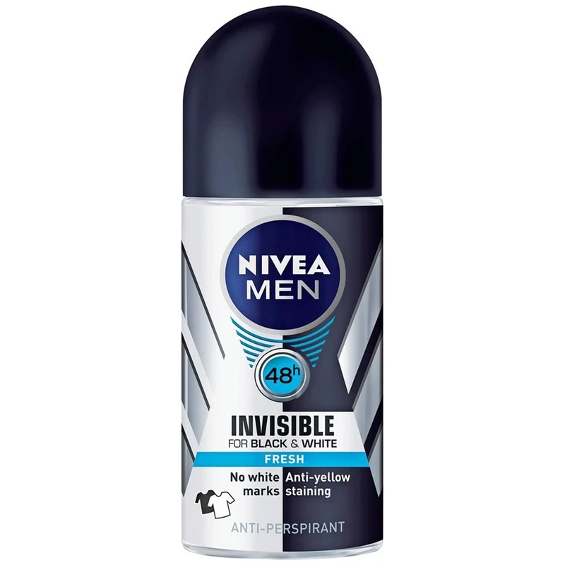 رول ضد تعریق مردانه نیوآ مدل Invisible Black And White Fresh