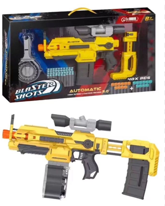 تفنگ اسفنجی تمام‌اتومات BLASTER SHOTS