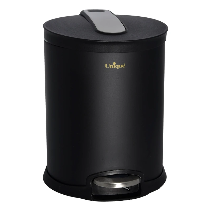 سطل زباله یونیک مدل UN-4210 حجم ۵ لیتر مشکی