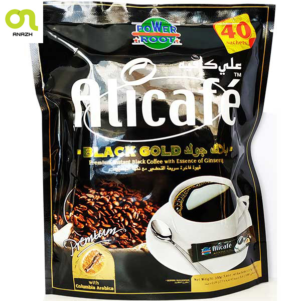 قهوه علی کافه Black Gold تعداد 40 عدد-اناژ