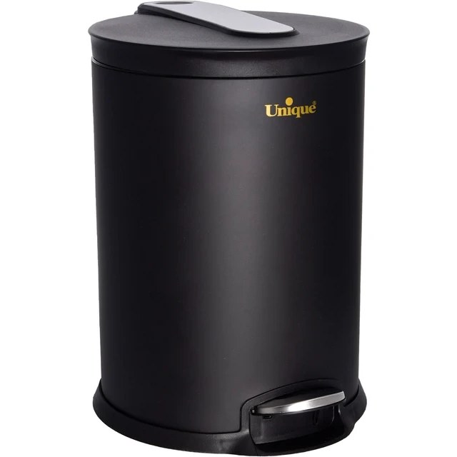 سطل زباله پدالدار یونیک کد UN-4230 ظرفیت ۱۶ لیتر مشکی