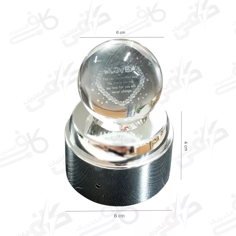چراغ خواب گوی شیشه ای گردان