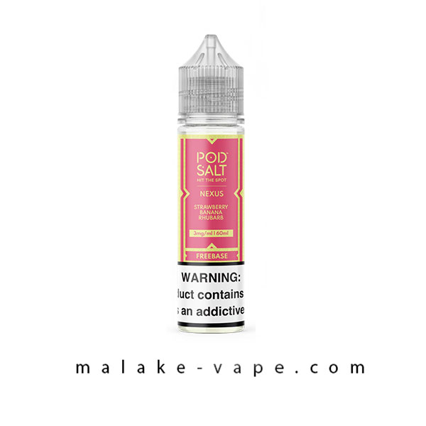 جویس توت‌فرنگی موز پاد سالت (60میل) Pod Salt Strawberry Banana Rhubarb