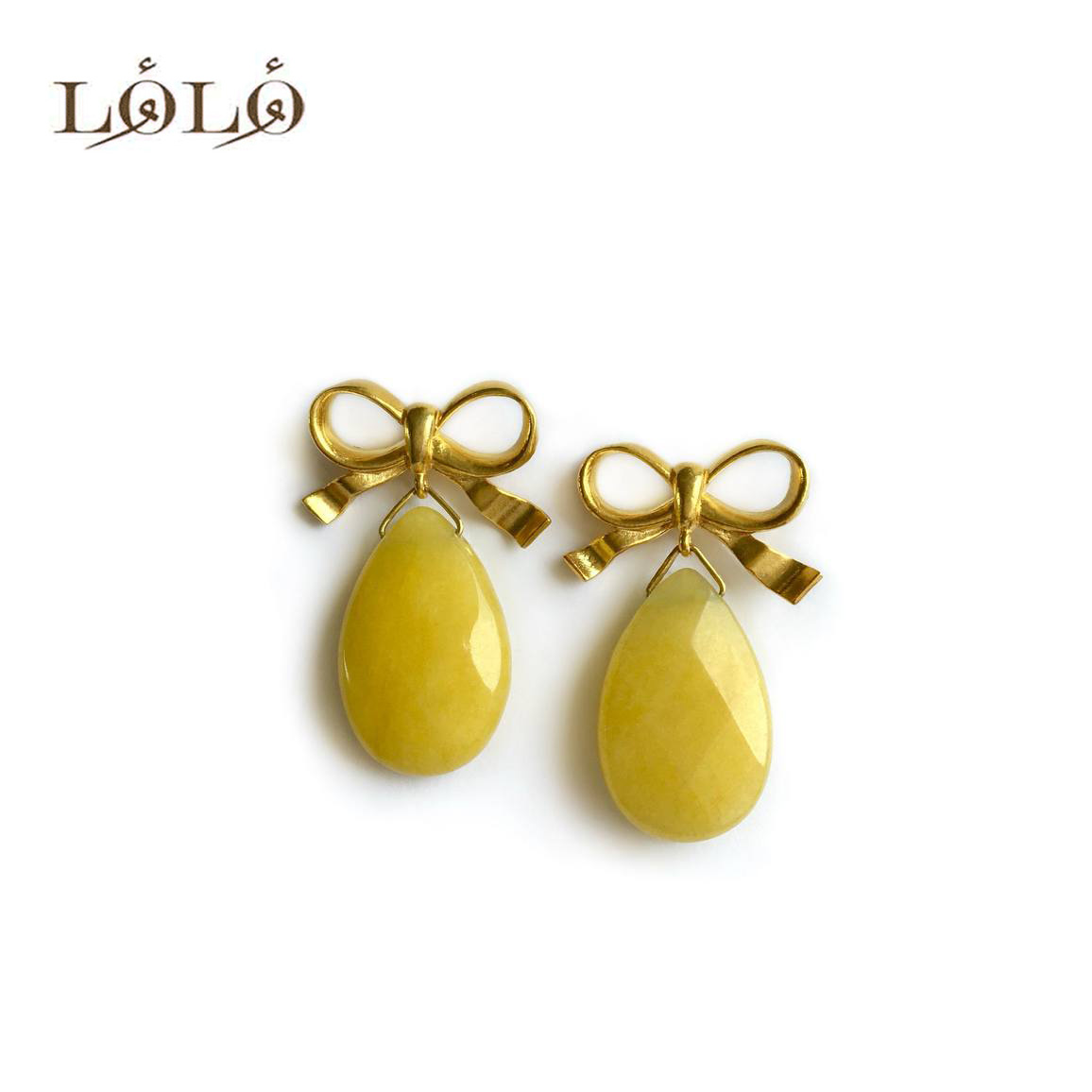گوشواره نقره پاپیون هانی