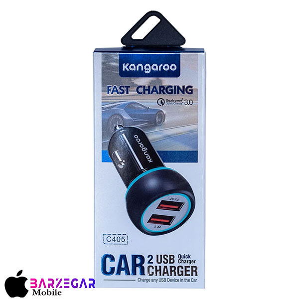 شارژر فندکی کانگرو مدل Kangroo C405 + کابل Lightning