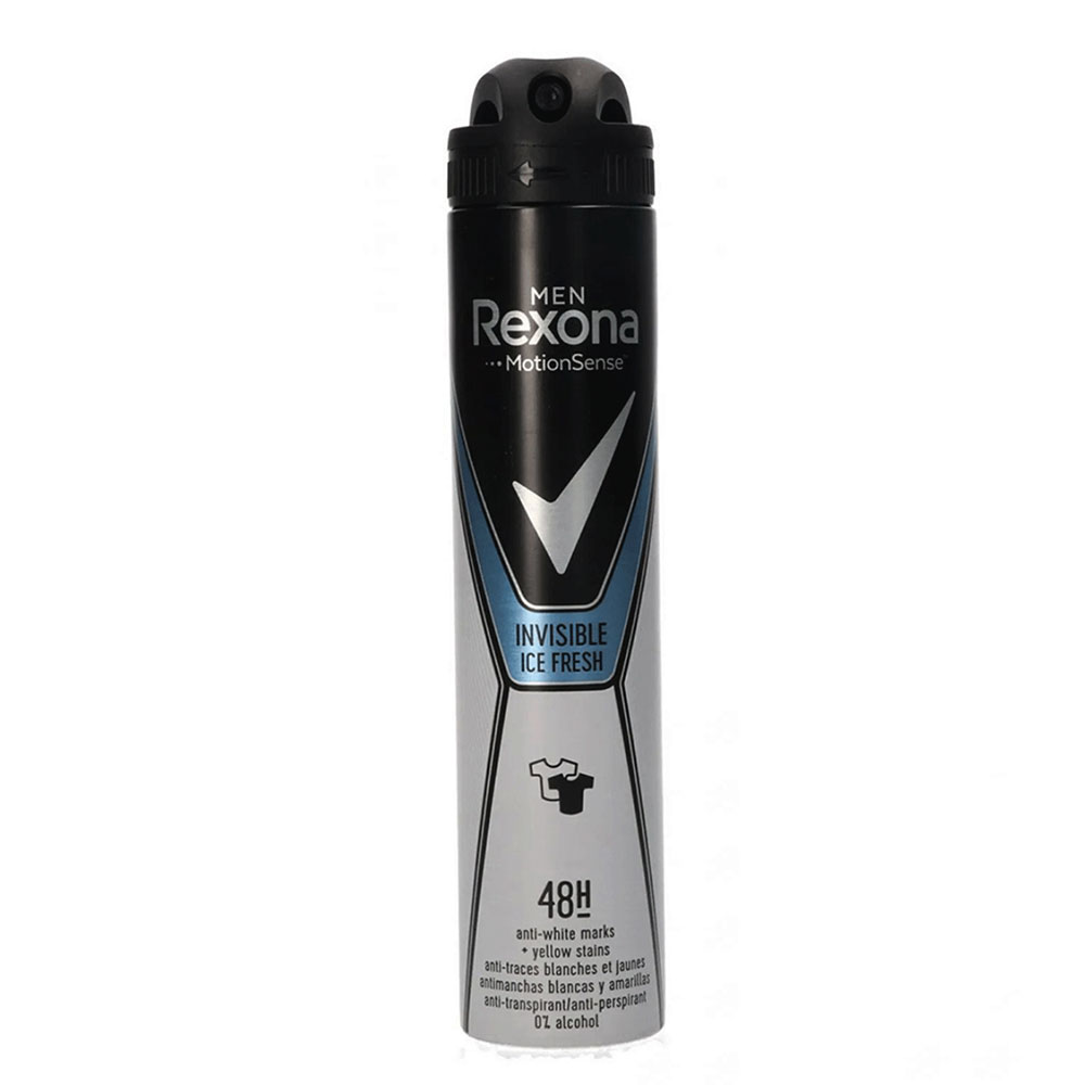 اسپری بدن مردانه رکسونا مدل Rexona Invisible Ice – Omega
