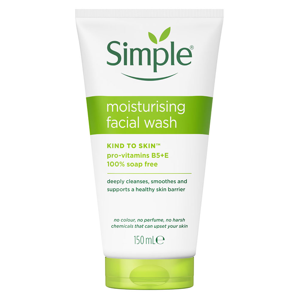 ژل شستشوی صورت سیمپل مدل Moisturizing حجم 150 میلی لیتر