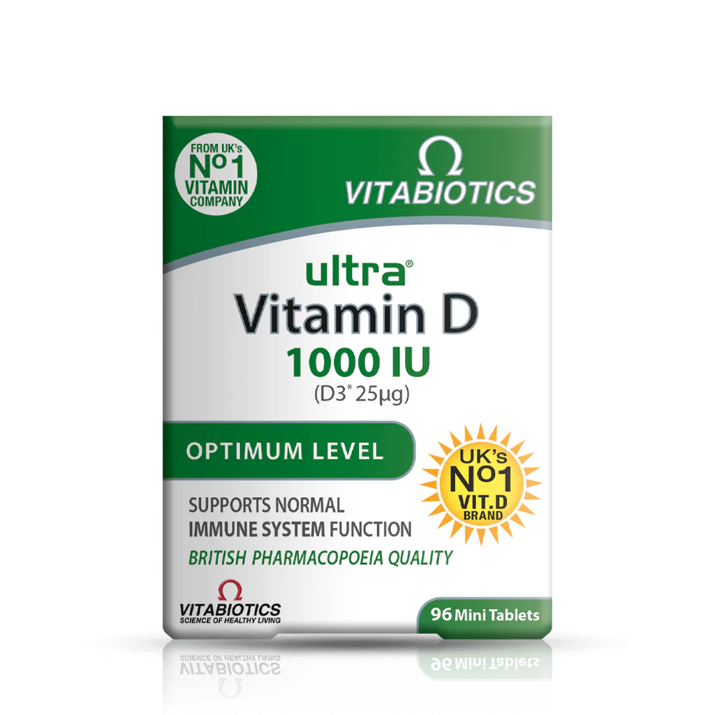 قرص الترا ویتامین دی ۱۰۰۰ ویتابیوتیکس | Vitabiotics Ultra Vitamin D 1000IU