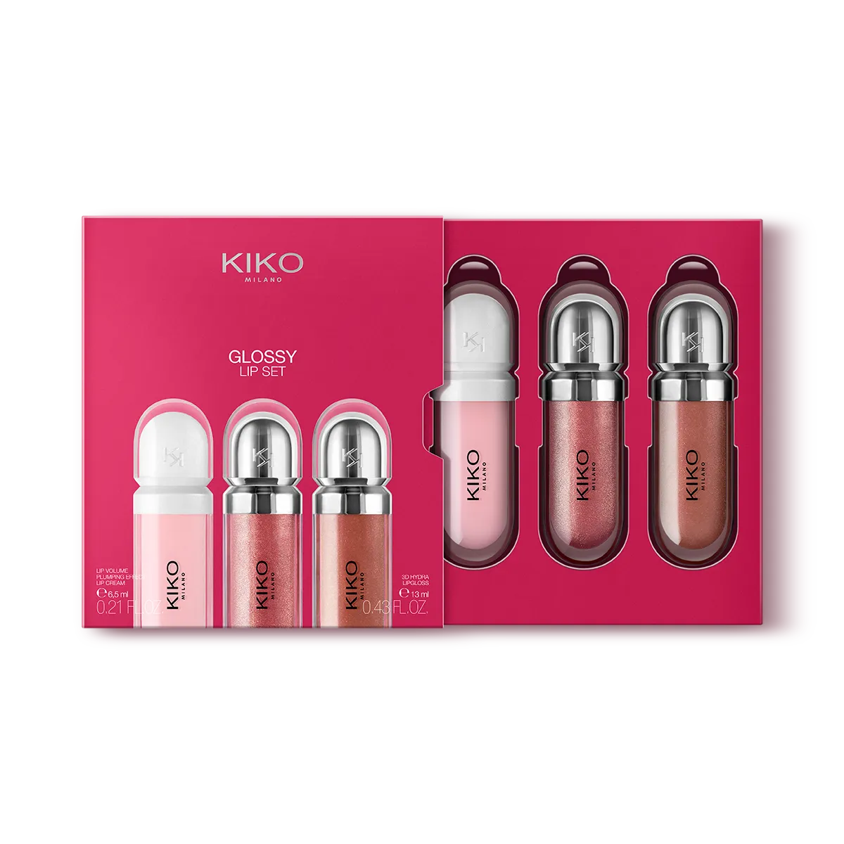پک لیپ گلس کیکو میلانو | Kiko Milano Glossy Lip Set