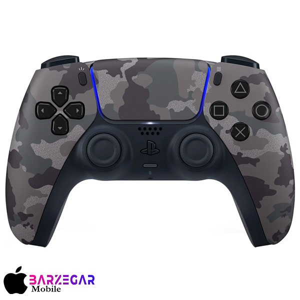 دسته بازی PS5 ارتشی اورجینال آکبند مدل Sony DualSense Gray Camouflage