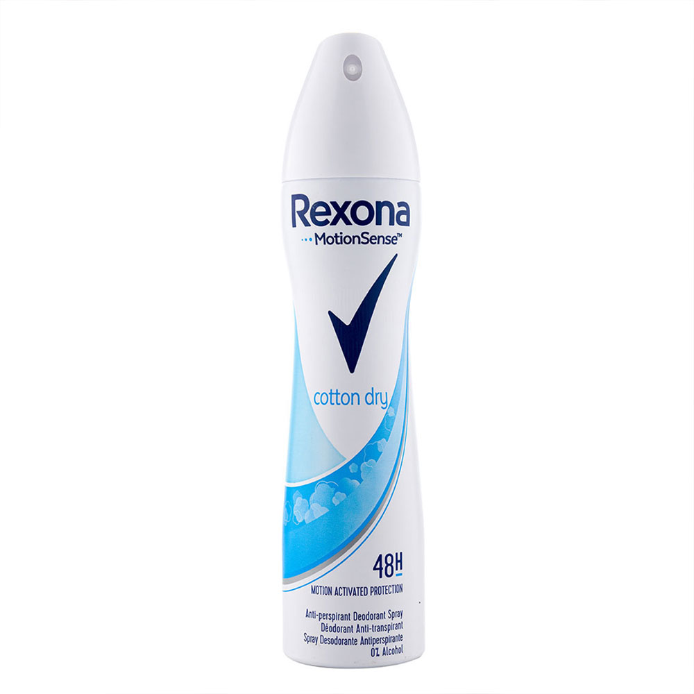 اسپری دئودورانت و ضد تعریق زنانه رکسونا مدل Rexona Cotton Dry