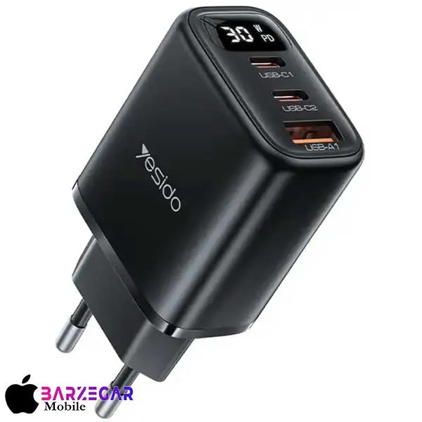 شارژر دیواری 30W یسیدو مدل Yesido YC69 (دو پین)