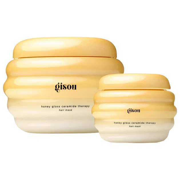 ماسک موی آبرسان دو کاره هانی گلاس سرامید تراپی گیسو | Gisou Honey Gloss Ceramide Therapy Hydrating Hair Mask Duo