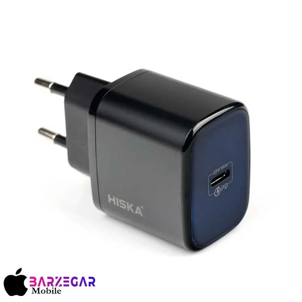 شارژر دیواری 25W هیسکا مدل Hiska H-127EU (دو پین)