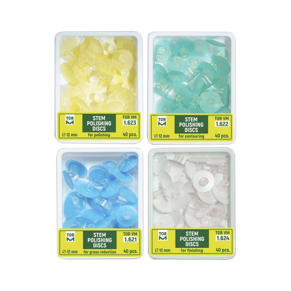 دیسک پرداخت بدون مرکز _ تک رنگ _ 40 عددی 12 میل Stem Discs