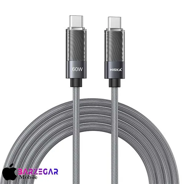 کابل دو سر Type-C هیسکا مدل Hiska LX-821CC طول 1m