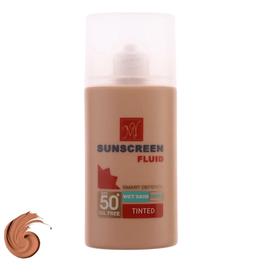 فلوئید ضد آفتاب رنگی مای با SPF 50 مدل Smart Defense