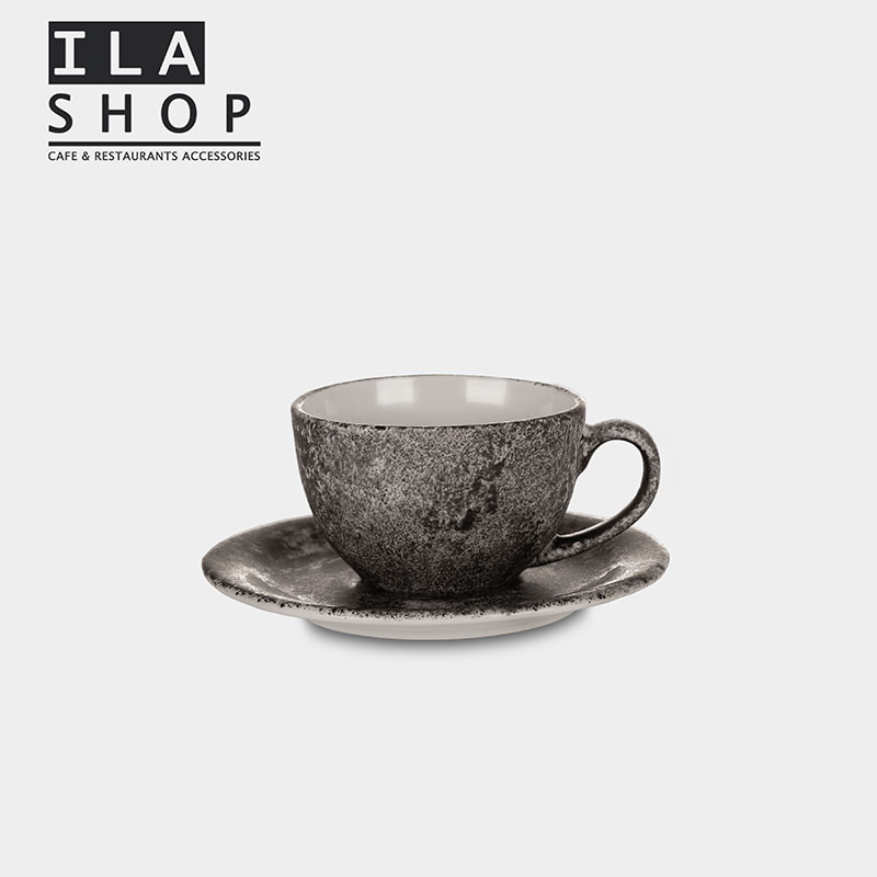فنجان نعلبکی کاپوچینو برفکی شش عددی ایلا
